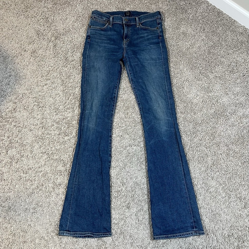 Citizens Of Humanity Emanuelle Slim Boot Jean 29 Dark Wash Stretch Western City